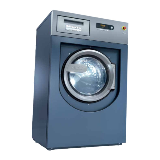 Miele professional PW 413 SES Operating And Installation Instructions