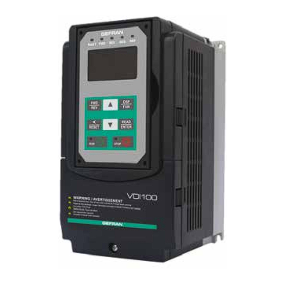 gefran VDI100 Start-Up And Installation Manual