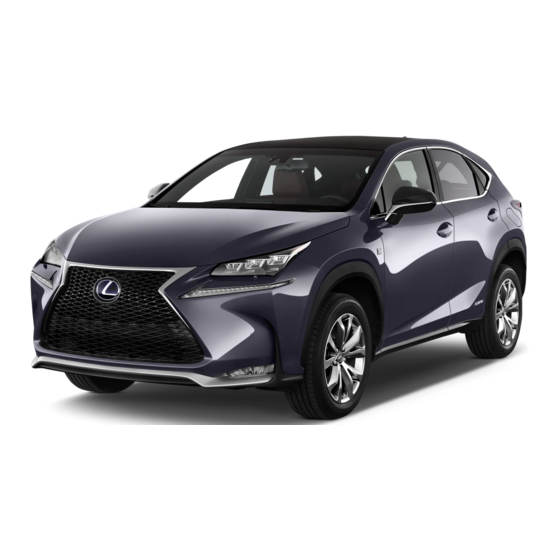 Lexus NX 300h 2015 Quick Training Manual