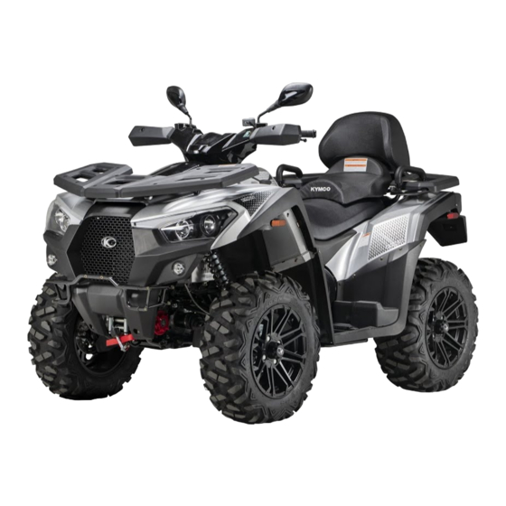 KYMCO MXU 700i Owner's Manual