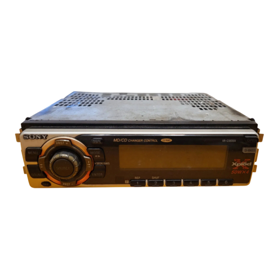 Sony XR-4950X Operating Instructions Manual