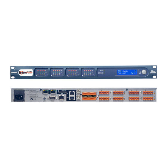 Harman BSS Audio Soundweb London LU-800 Installation Manual