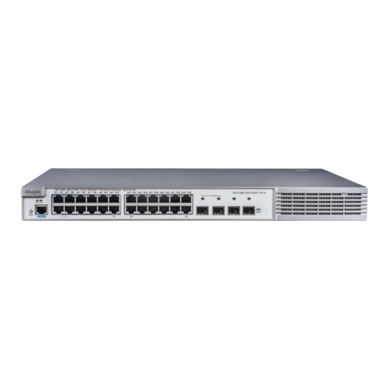 Ruijie XS-S1960-24GT4SFP-UP-H Series Manuals