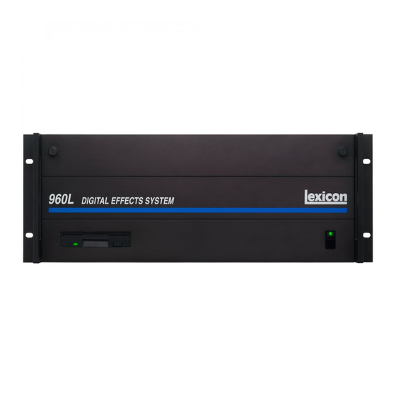 Lexicon 960L Service Manual