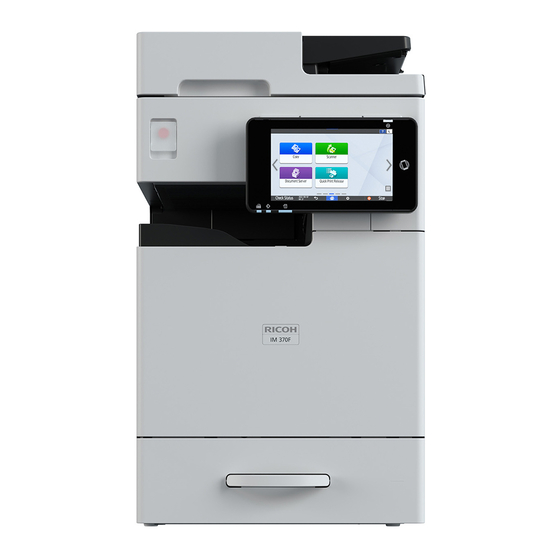 Ricoh IM 370 Manuals