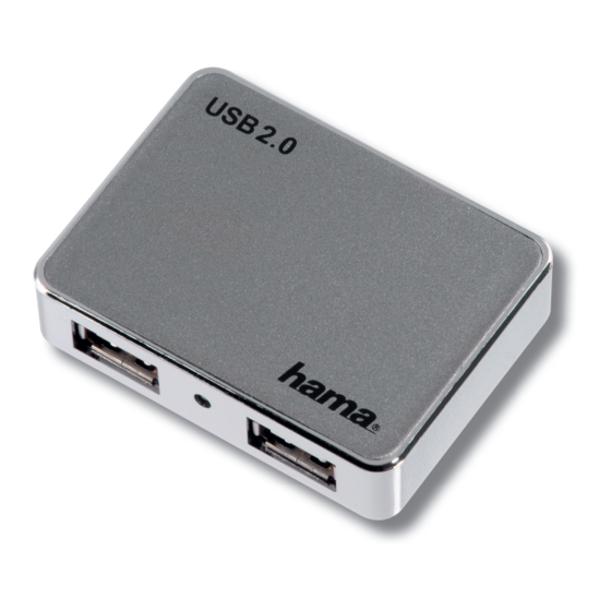 Hama USB 2.0 Hub Operating	 Instruction
