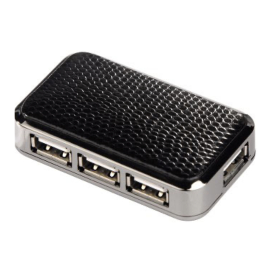 Hama USB 2.0 Hub Operating Instructions Manual