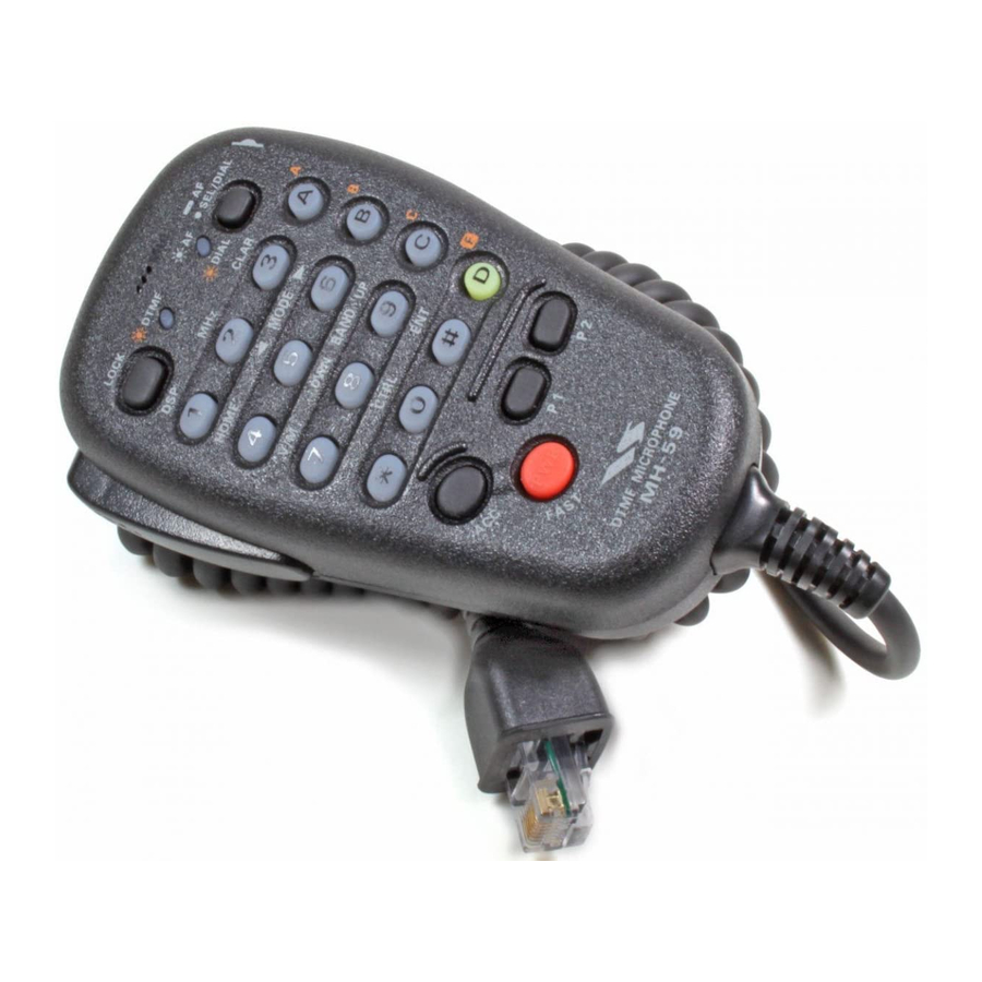 Yaesu MH-59A8J Addendum