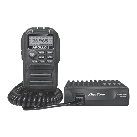 AnyTone APOLLO I Operating Instructions Manual