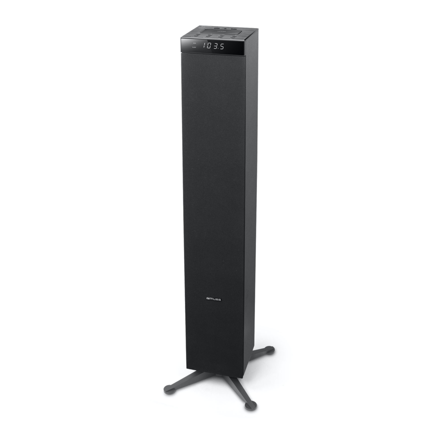 Muse M-1280 BT, M-1280 BTW - Bluetooth Speaker With FM Radio Manual
