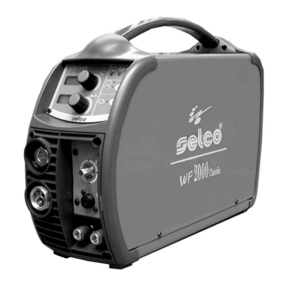 Selco WF 2000 Classic Instruction Manual
