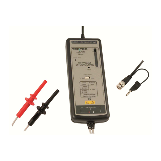 Testec TT-SI 9010A Instruction Manual