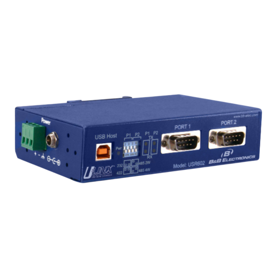 B&B Electronics BB-USR604 Quick Start Manual