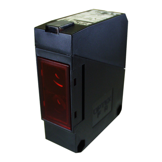 OPTEX FA V Series Instruction Manual