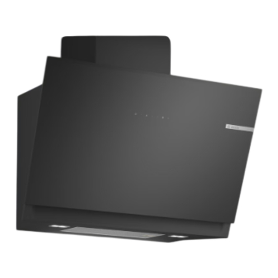 User Manuals: Bosch DWK81AN60 Wall-mounted cooker hood
