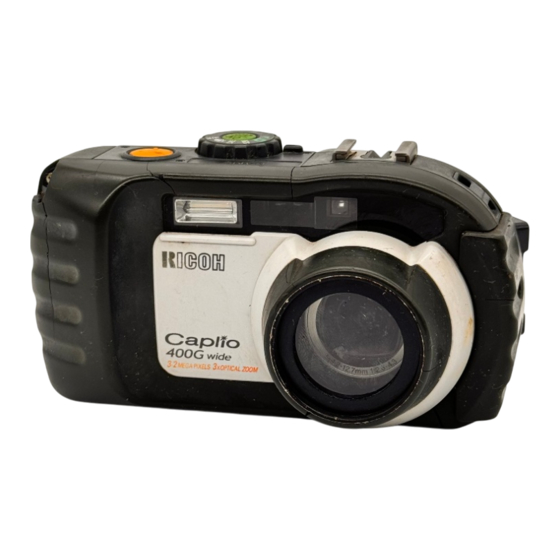 Ricoh Caplio 400G wide Operation Manual