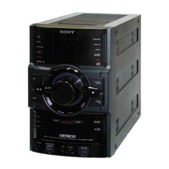 Sony HCD-GTR88 Manuals