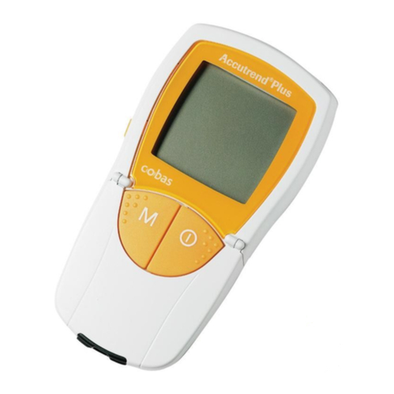 cobas Accutrend Plus Quick Reference Manual