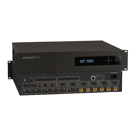 KanexPro MX-HDBT8X818G Manual