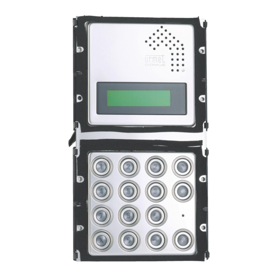 urmet domus K-STEEL 1072/14 Manual