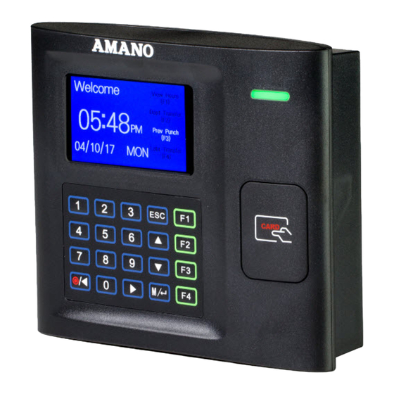 AMANO MTX-30P PUSH INSTALLATION & OPERATION MANUAL Pdf Download ...