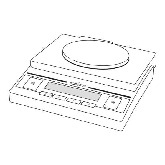 Sartorius Basiclite Installation And Operating Instructions Manual