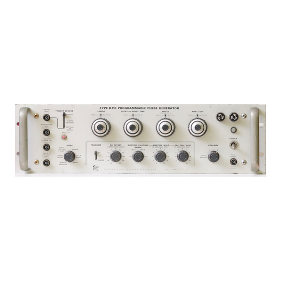 Tektronix R116 Calibration Procedure