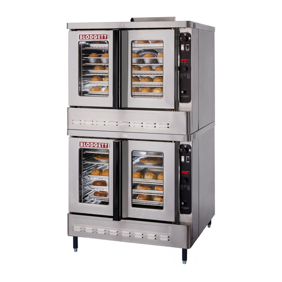 Blodgett DFG-100 XCEL Installation And Operation Manual