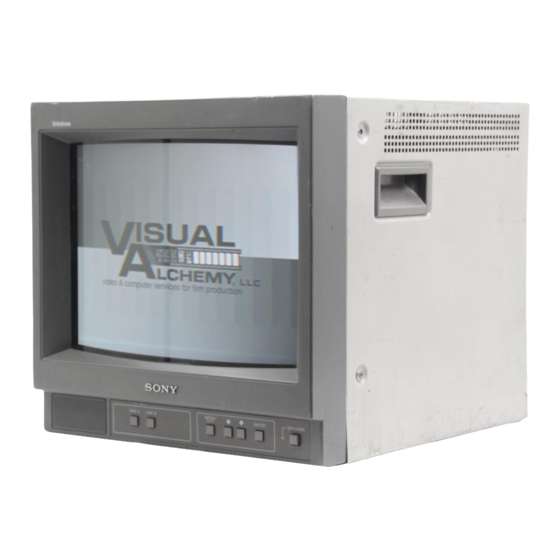 Sony PVM-14N5A Operating Instructions Manual