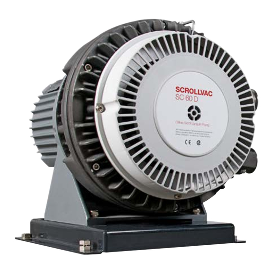 Scrollvac  SC 5 D Operating Instructions Manual