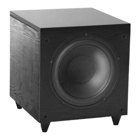 RBH Sound PC-10 SUBWOOFER Owner's Manual