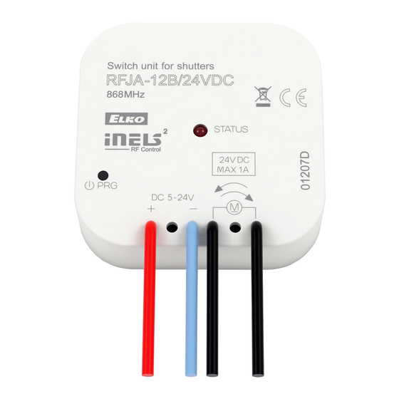 Elko iNels RFJA-12B/230V Quick Start Manual