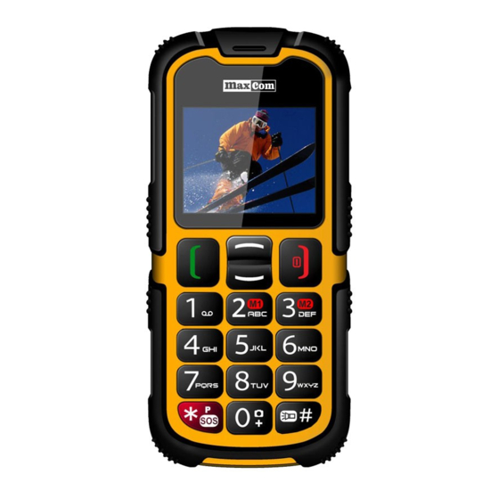 User Manuals: Maxcom MM910 Water Dust Proof