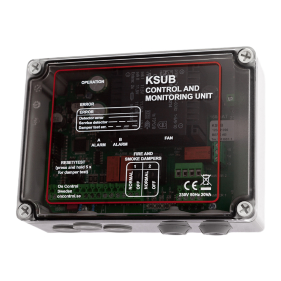 Control KSUB and monitoring unit Manuals