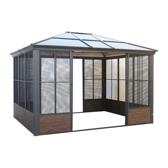 BROYHILL SCREEN HOUSE GAZEBO 10 L X 12 W TPGAZ24109 ASSEMBLY