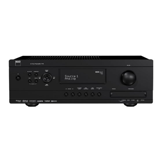 NAD T175 HD Owner's Manual