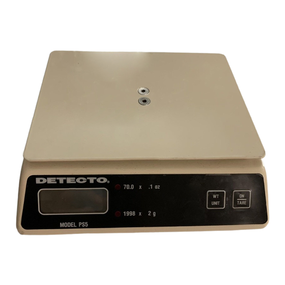 Cardinal Detecto PS-5 Owner's Manual