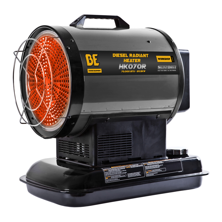 User Manuals: BE Power Equipment HK070-R Heater