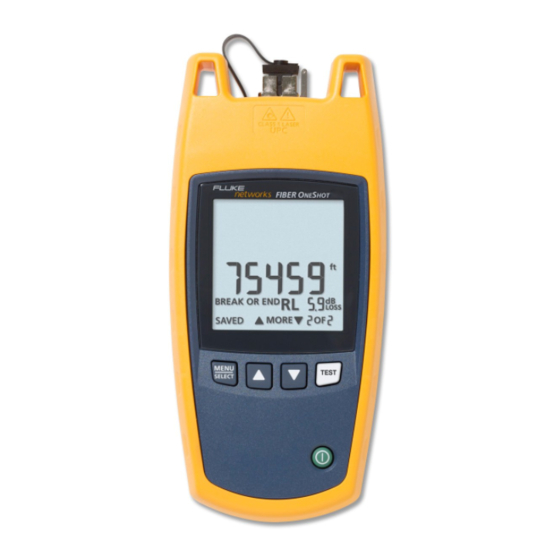 Fluke FIBER OneShot User Manual