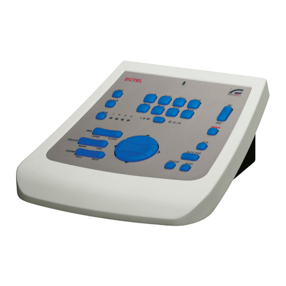 Videotec DCBD Operating Instructions Manual