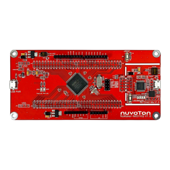 Nuvoton NuMicro M031 Series User Manual