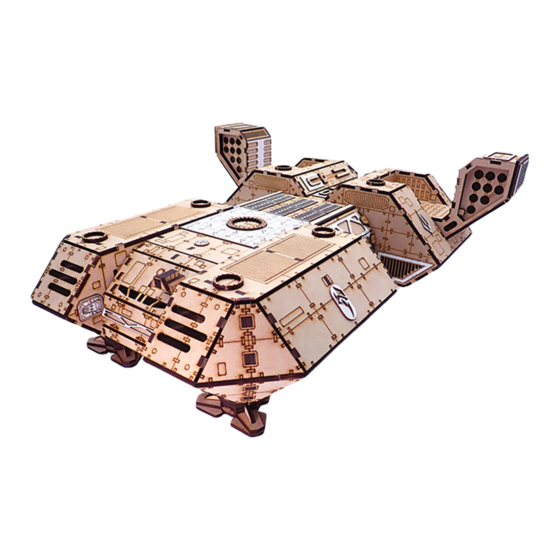 Talon BADGER CLASS ASSAULT DROPSHIP Assembly Instructions Manual