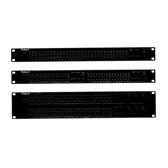 Roland EQ-131 Owner's Manual