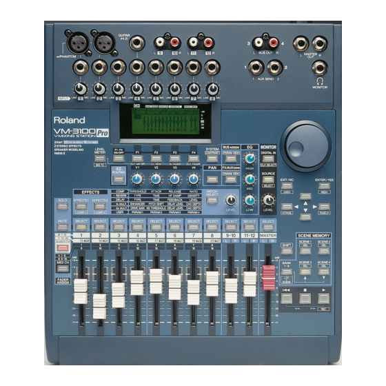Roland V-mixing station VM-3100 Owner's Manual