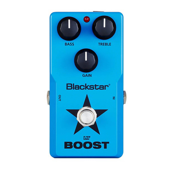Blackstar LT-BOOST Owner's Manual