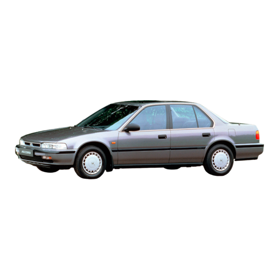 Honda Accord Sedan 1993 Manuals