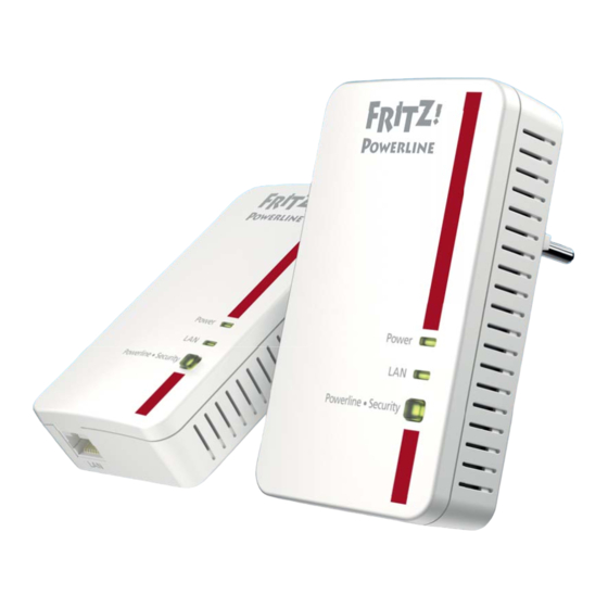 Fritz! Powerline 1000E Installation And Operation Manual