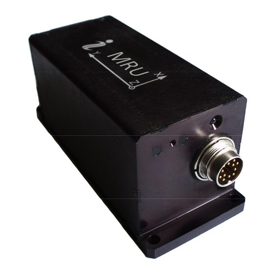 Inertial Labs MRU-B Manuals