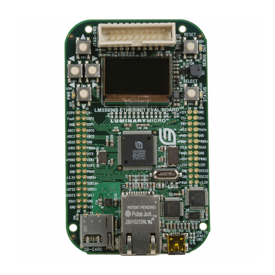Texas Instruments Stellaris LM3S6965 Quick Start Manual