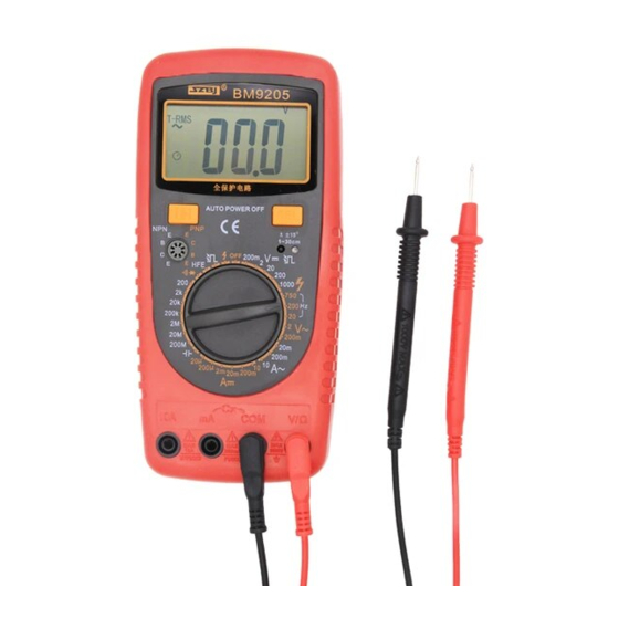 SZBJ BM920 Series Operating	 Instruction